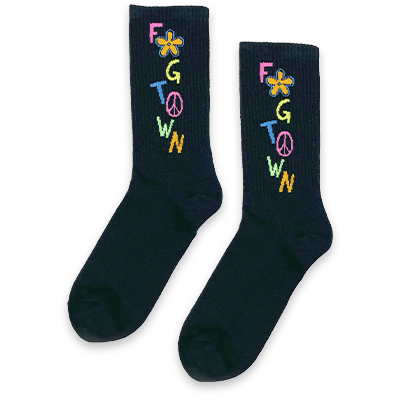 Fog Town black socks