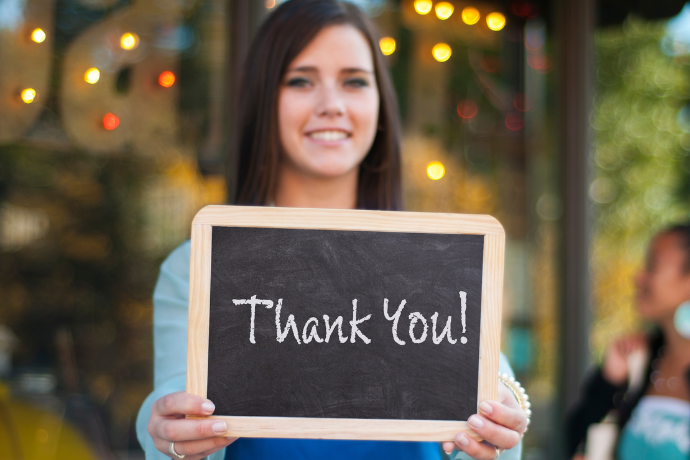 Thank-you-banner