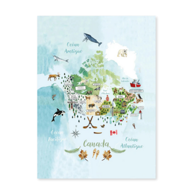 Le Canada Tea Towel