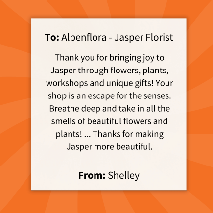 Thank you to Alpenflora