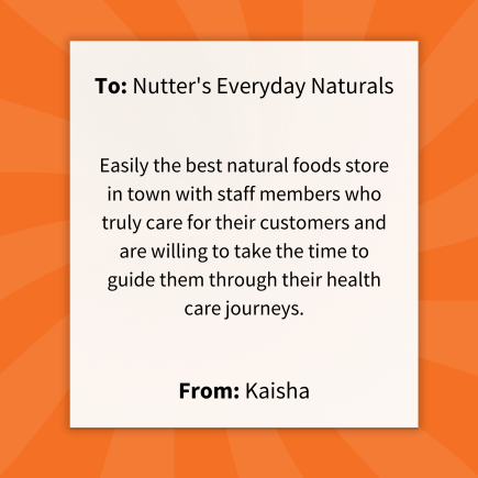 Thank you Nutters Everyday Naturals