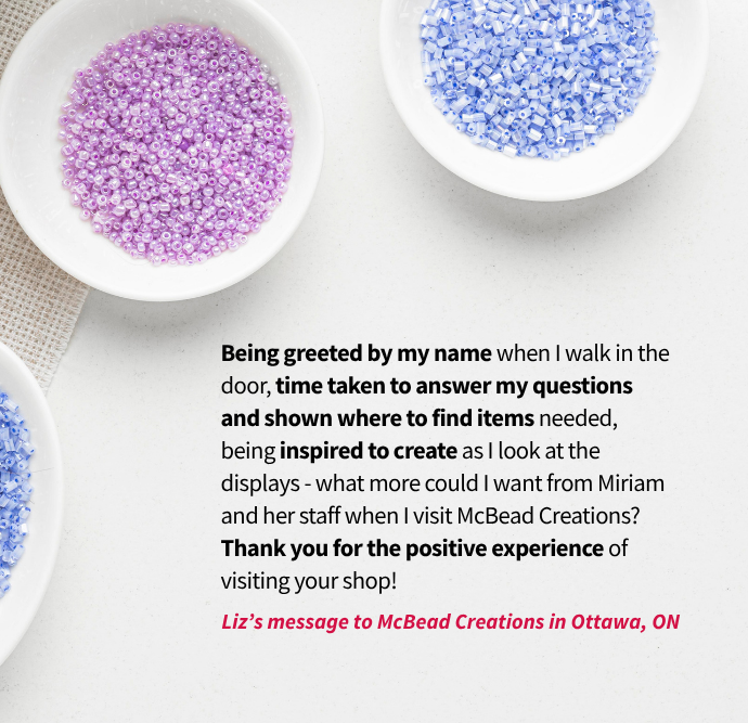 thank you message on an image of craft supplies